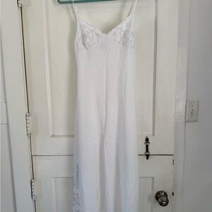 Elegant White Lace Slip Dress